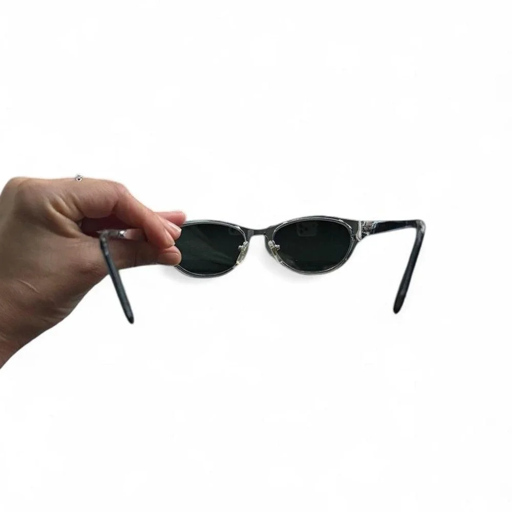 Vintage y2k (2001) black and silver sunglasses
